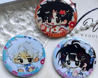 Link Click Chibi Pin Trio Summer Collection 58mm Fan Made Gift