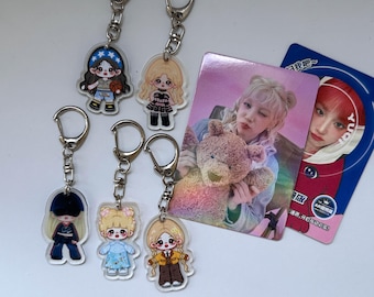 Yuqi Acrylic Keychain – 4.5cm Fan Support Bag Charm Gift