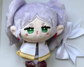 Frieren 12cm Plush Keychain – Fanmade Cotton Doll Ita Bag Charm