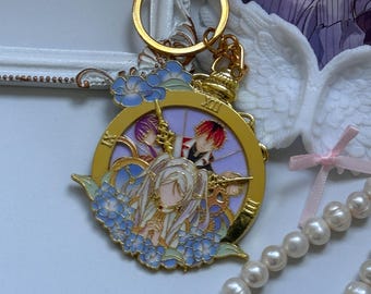 Anime Metal Keychain – Frieren 6cm Rotating Charm