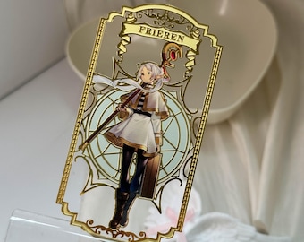 Marque-page Frieren en métal – 4,9 x 9,6 cm Marque-page anime