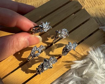 Anillo Amor y Espacio Profundo, Anillos de boda, 5 personajes, Colección para fans