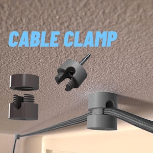 Cable Clamp Hook for Wall & Ceiling | Wire Organizer Clip | Cord Management Solution