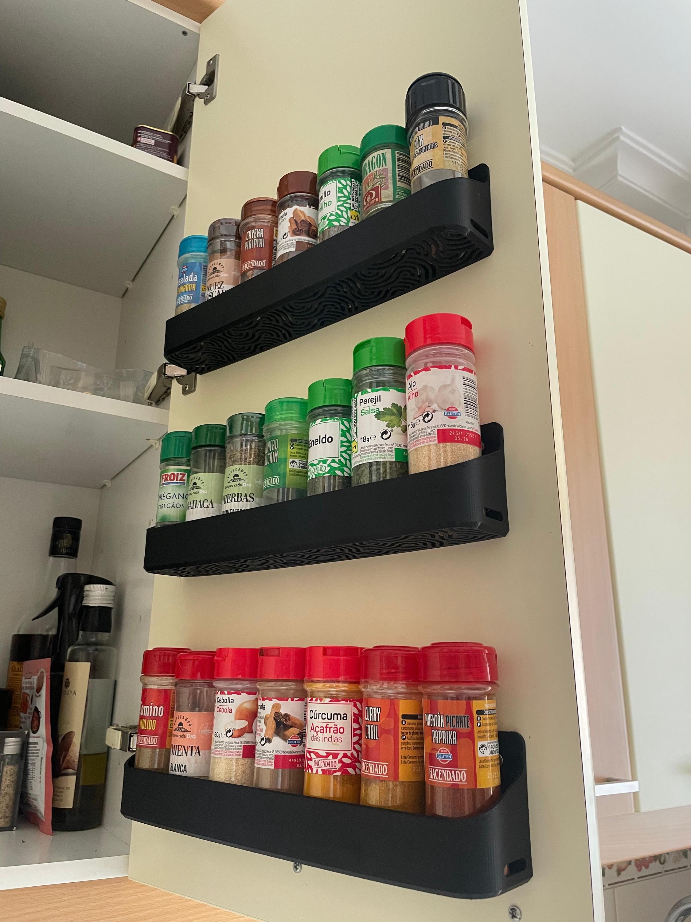 Mounted Spice Rack Organizer | Stylish Kitchen Storage Solution - Etsy