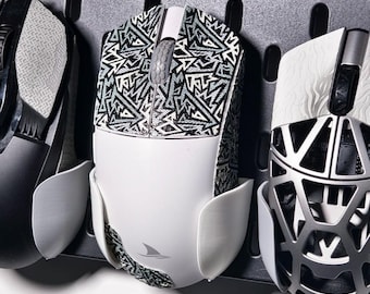 SKADIS Mäusehalter | Pegboard Maus Ständer | Schreibtisch Organisation | Gaming-Set-Zubehör | Home Office Aufbewahrung | Kabel-Aufbewahrungs-Lösung