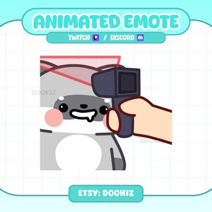 Scanning "Idiot" Raccoon Animated Emote For Twitch & Discord (Digital Download)