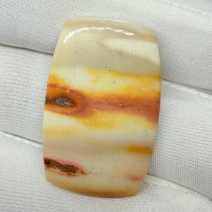 Natural Polychrome Jasper Cabochon 31x21x5mm 29.15 Ct Loose Gemstone Rectangle Cushion Flatback Cab for Wire Wrapping Jewelry Making