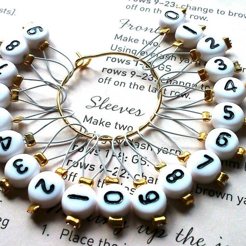 Stitch Markers With Numbers for Knitting or Crochet up to 30 Etsy