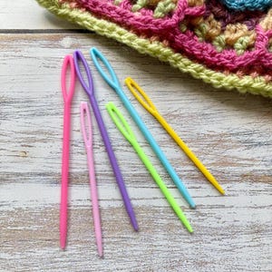 Wool darning sewing needles set of 6