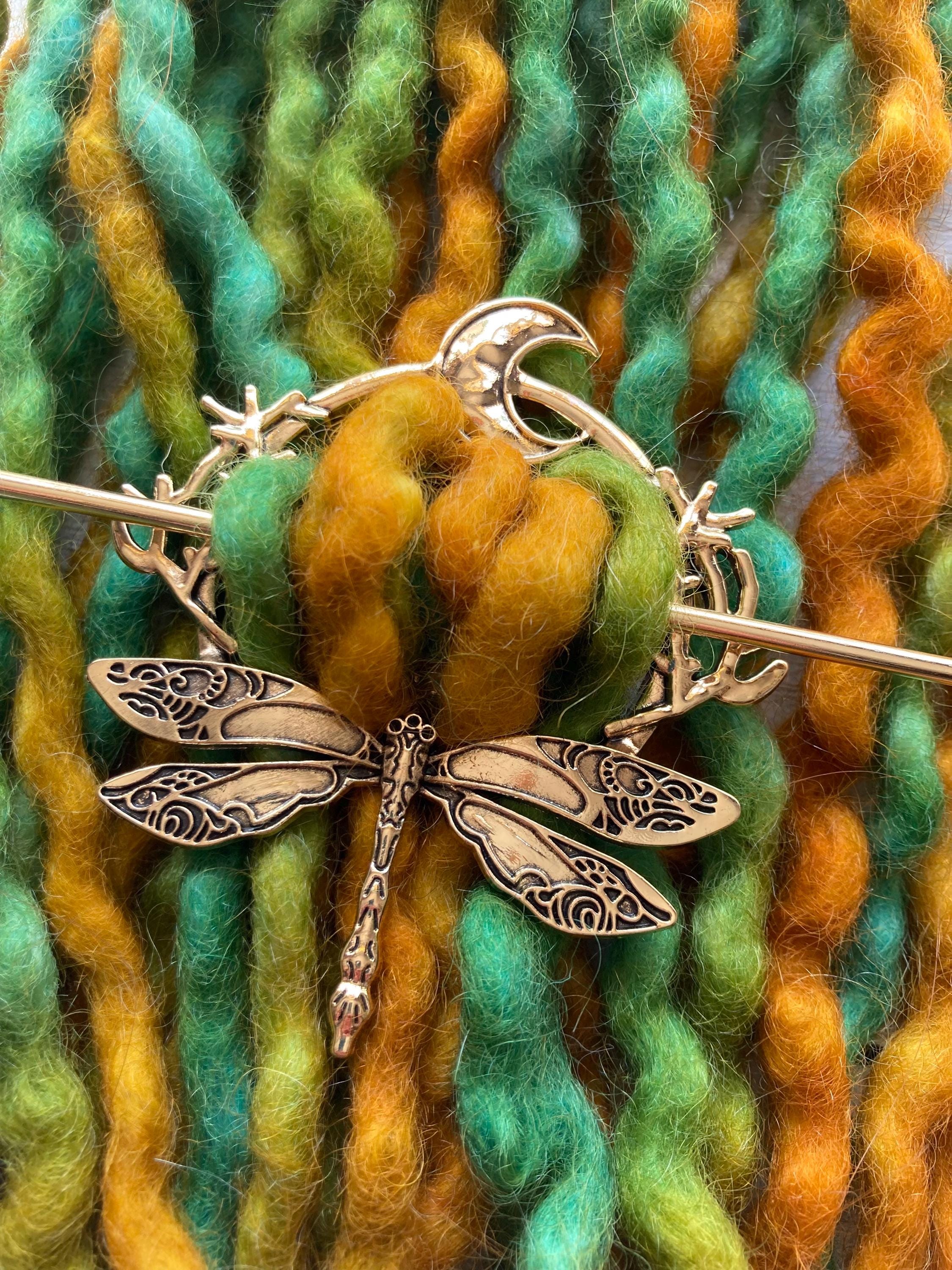 Dragonfly Moon Hair Pin - Etsy UK display picture 3