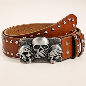 Y2k Skull Belt - Etsy