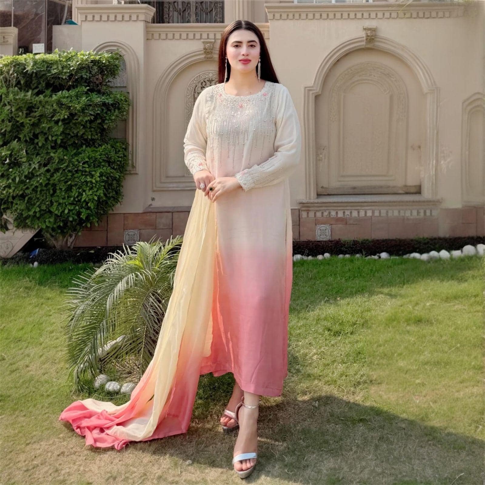 sachin and babi light blue dress Bright White Broderie Anglaise Dress M – OMNIA main image 1