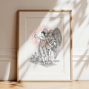 Ode to Surgery Print: Queer Transgender Art (Matte Watercolor Paper)