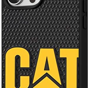 Puede incluir: Funda de tel&eacute;fono negra con un patr&oacute;n texturizado y el logotipo amarillo CAT. Las palabras "Diesel Power" est&aacute;n impresas debajo. La funda est&aacute; dise&ntilde;ada para un smartphone, con recortes para la c&aacute;mara y los botones.
