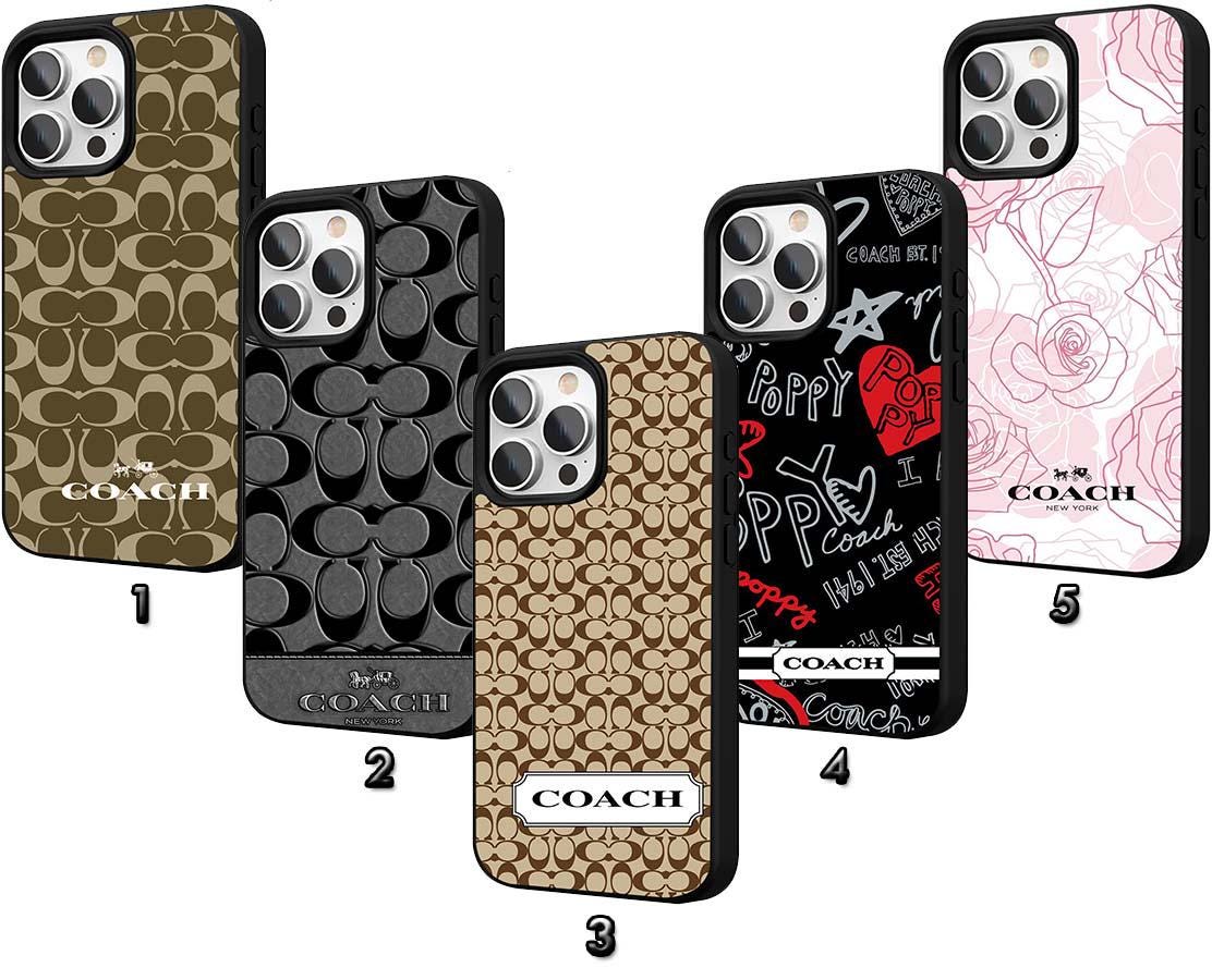 【ともっち】iPhone15 ProMax用 COACH ハードケース iPhone 15 Pro Max用 COACH（R）ハードケース／SIGNATURE Black