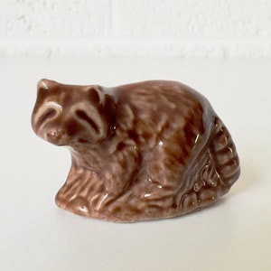 Vintage Wade of England Raccoon Figurine | Wade Whimsies Miniature Figurines