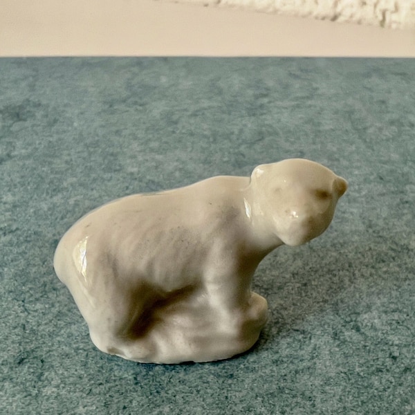 Vintage Wade of England Polar Bear Figurine | Wade Miniature Figurines