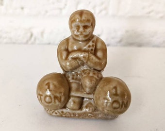Vintage Wade of England Circus Strongman Figurine | Wade Whimsies Miniature Figurines