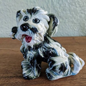 Midcentury Italian Ceramic Spaghetti Hair Dog