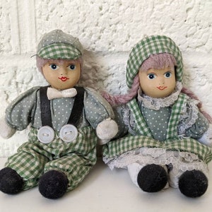 Vintage poppenpaar