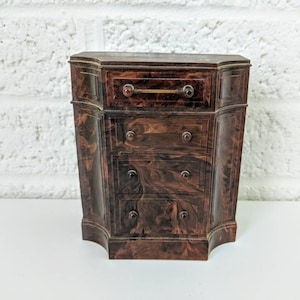 Vintage Park Sherman Plastic Dresser Bank | Dollhouse Dresser | Secret Coin Bank