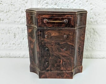 Vintage Park Sherman Plastic Dresser Bank | Dollhouse Dresser | Secret Coin Bank