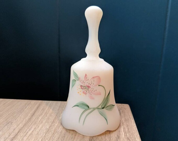Fenton Glass Bell Hand Painted by Karen Easton Etsy