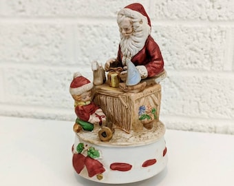 ヴィンテージ ホリデー オルゴール - サンタの工房 - 北極 - ノエル