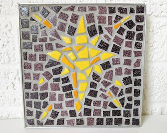 Vintage Framed Mosaic Star