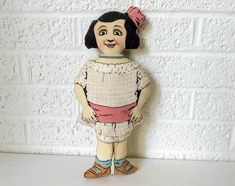 Miss Phoebe Primm Pillow Doll | Vintage Printed Doll | Faultless Starch Ad | Art Deco Reproduction Doll from the 1970s | Advertising Doll