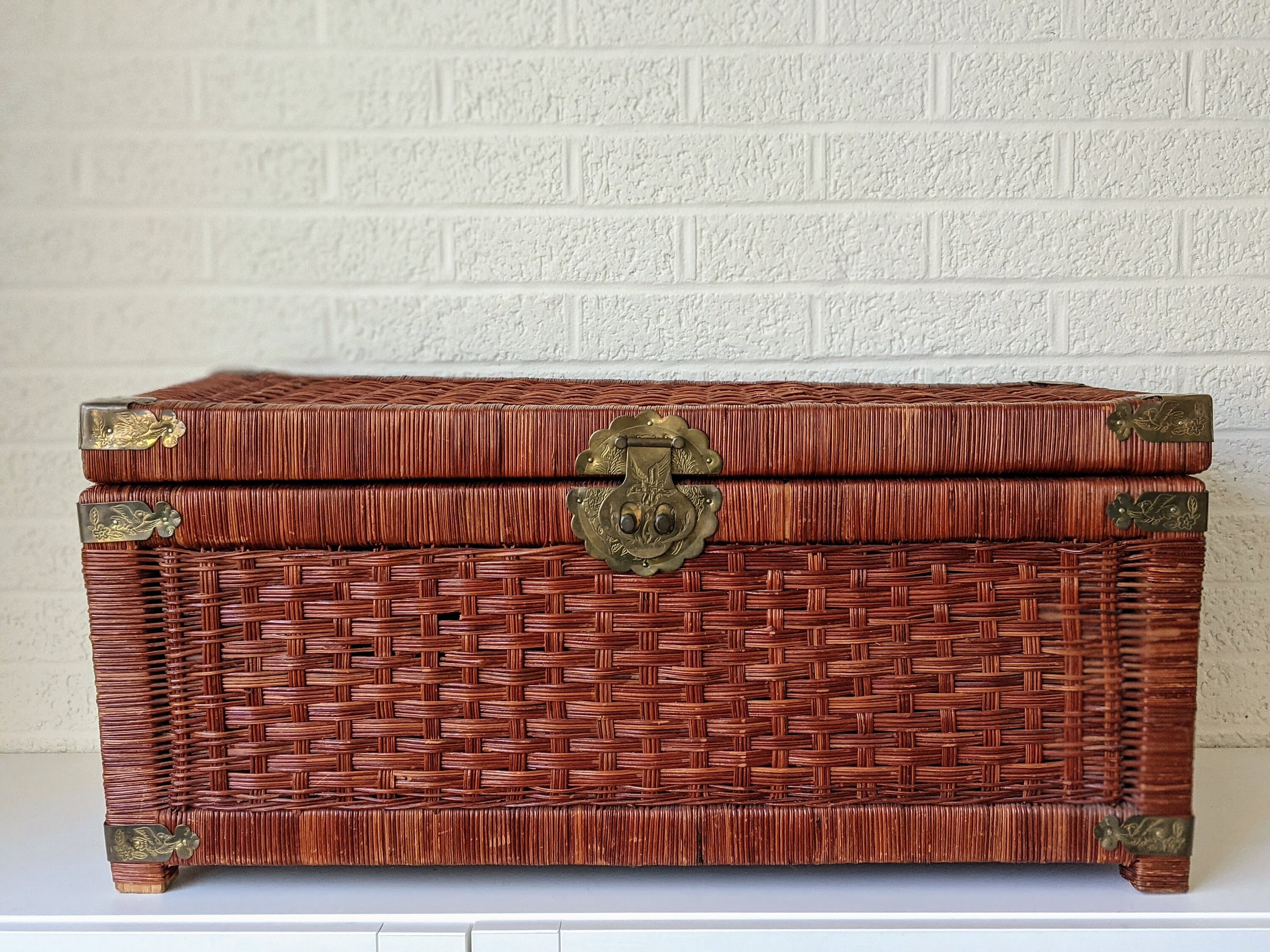 Rattan Chest - Etsy