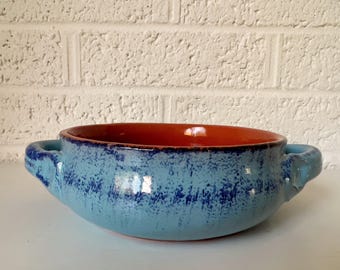 Pair Vintage Italian De Silva Pottery Bowls