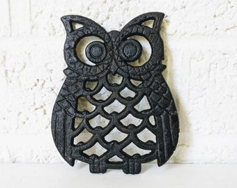 Gerson Rustic Cast Iron Metal Kitchen Trivet or Home Wall Decor Owl Gerson Rustic Cast Iron Metal Kitchen Trivet or Home Wall Decor Owl