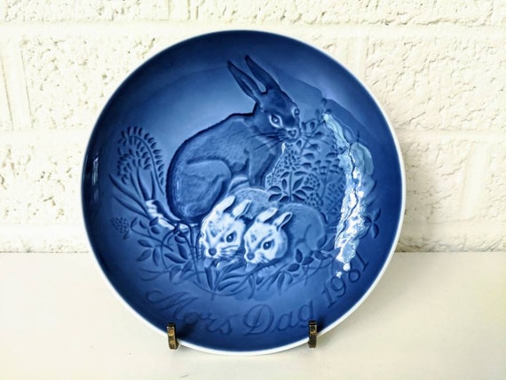 Vintage Royal Copenhagen B&G Porcelain Mother's Day Plate | 1981