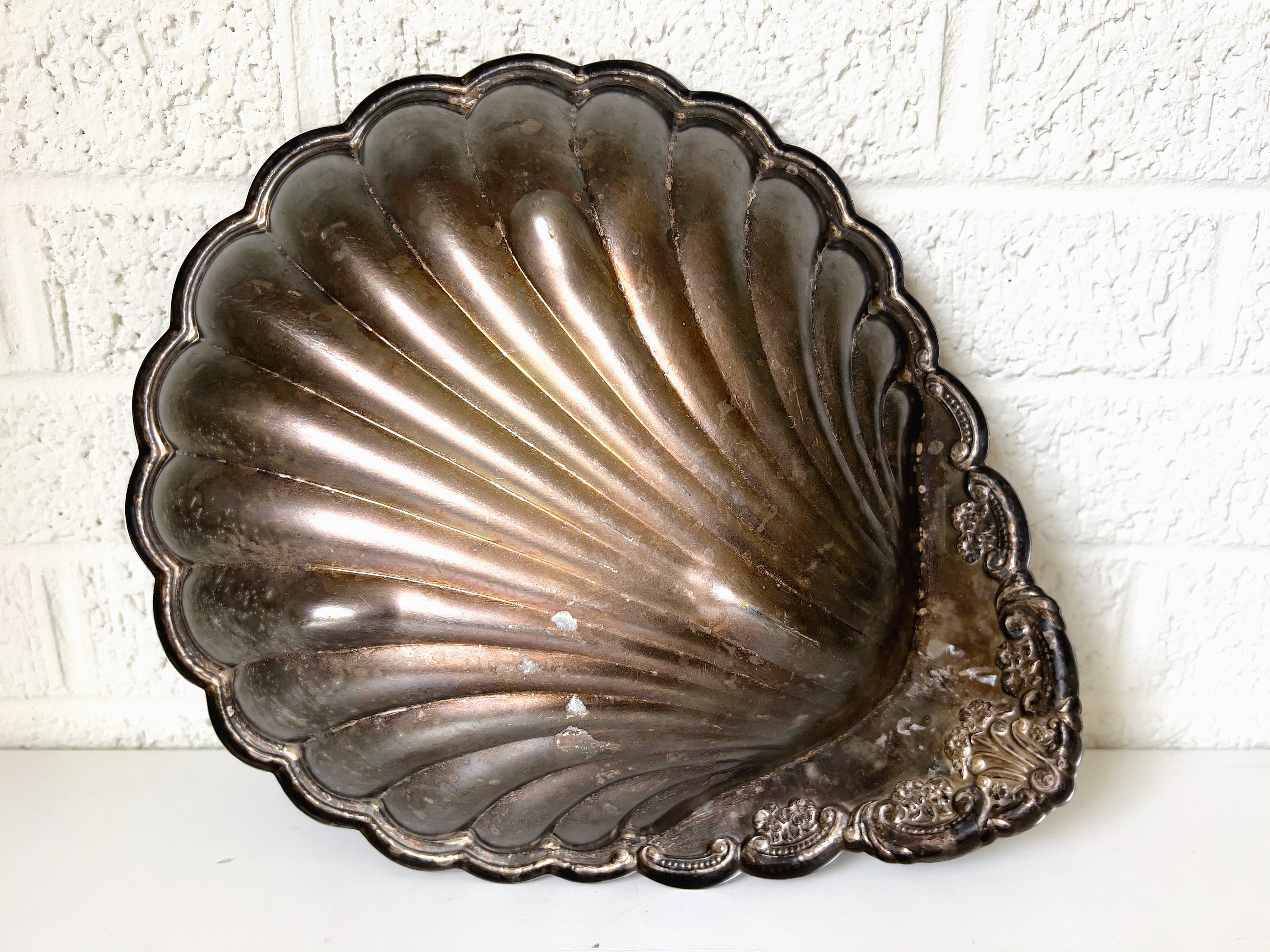 Silver Shell Cookware Vintage Silver Shell Serving Platter Dish - Etsy