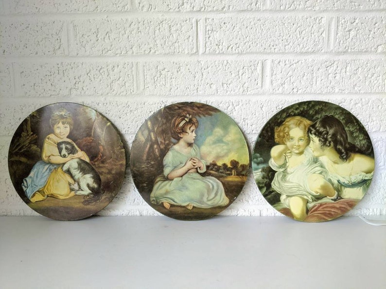 Vintage Worcester Ware Circular Table Mats or Coasters With Etsy