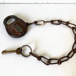 Antique Railroad Lock and Key | Vintage Train Memorabilia | Marked SAFE, USS, AB, sw 322