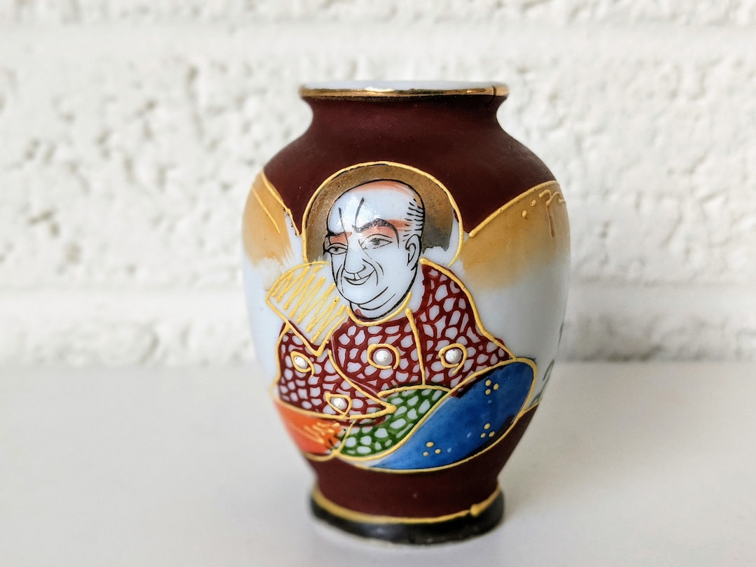 【まとめ売り】美品花瓶10点　Traditional Japanese vase Vintage Japan Moriage Satsuma Style Miniature Vase | Made in