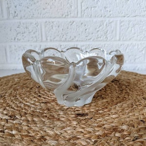 Vintage Mikasa Swirl Bowl with Scalloped Rim