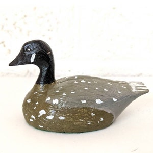 Vintage Pair Hand Painted Miniature Duck Decoys | Vintage Mallard