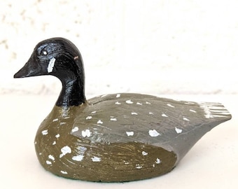 Vintage Pair Hand Painted Miniature Duck Decoys | Vintage Mallard
