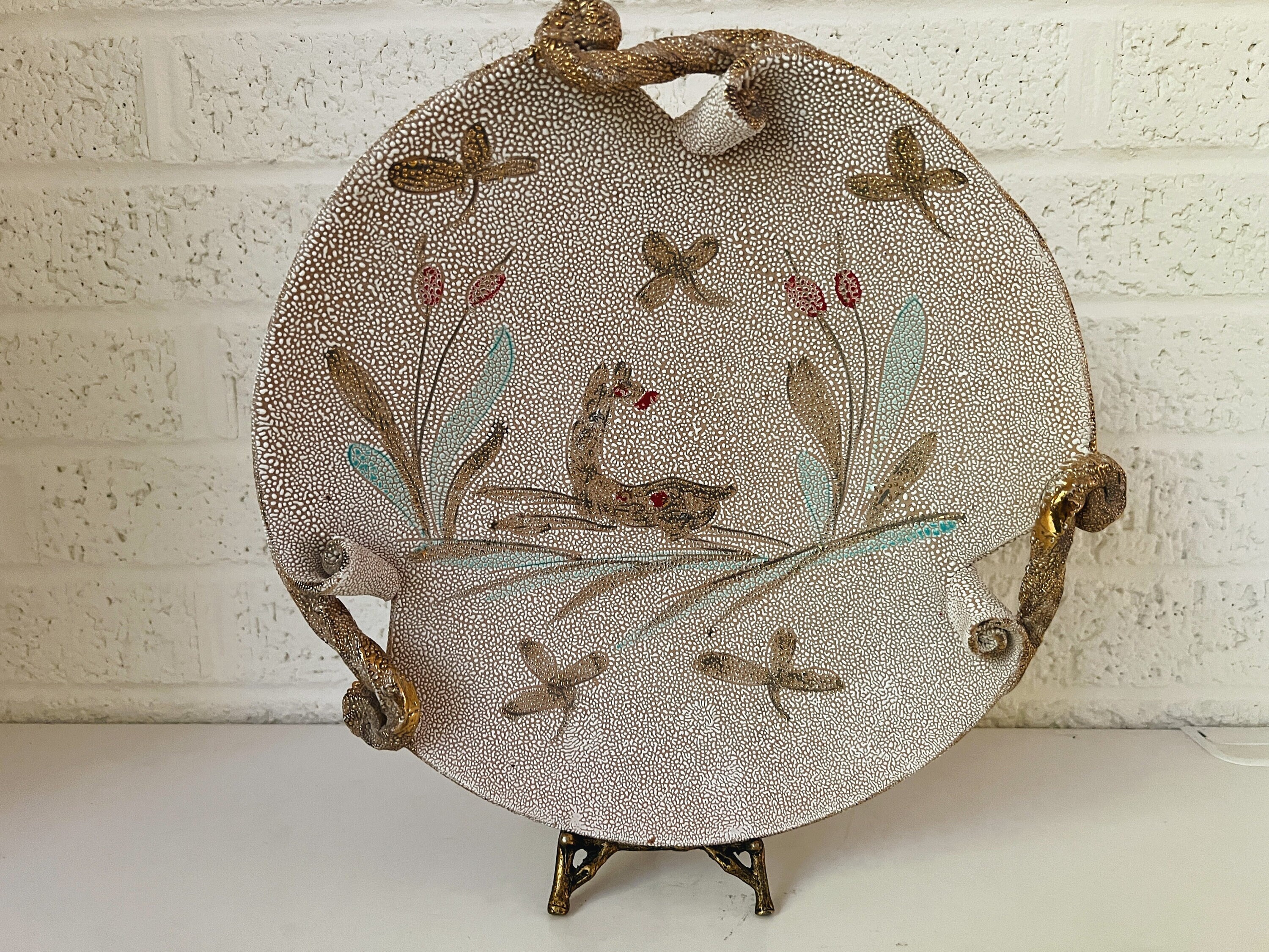 Vintage Italian Pottery Plate by Fratelli Fanciullacci | Mid