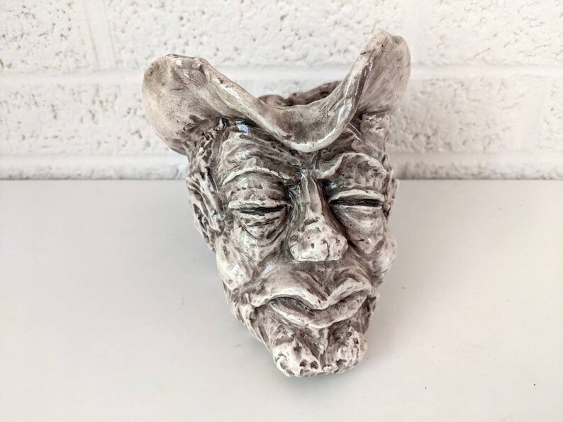 Vintage Pottery Face Mug or Vase Head Vase Etsy