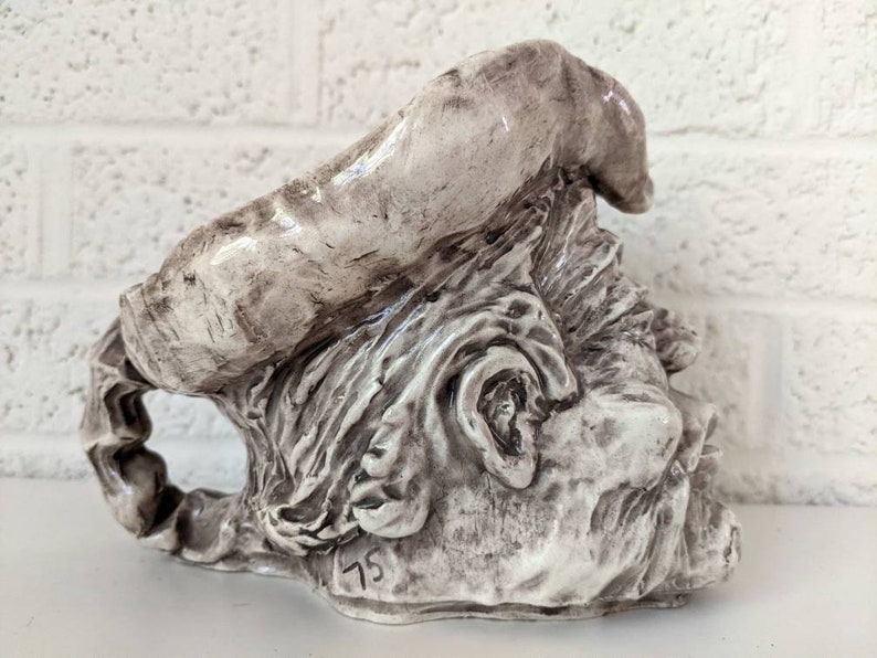 Vintage Pottery Face Mug or Vase Head Vase Etsy