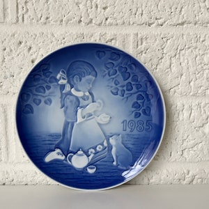 Vintage Royal Copenhagen Plate | Children&#39;s Day The Magical Tea Party Collector Plate | Bing and Grondahl