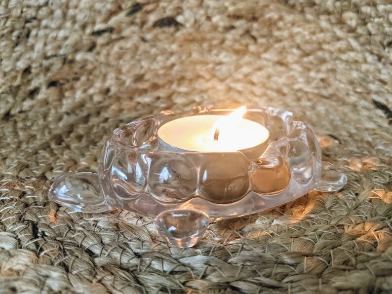 Vintage Glass Turtle Ashtray Candleholder or Ring or Trinket Etsy