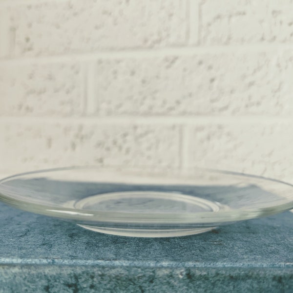 Clear Glass Plates Etsy