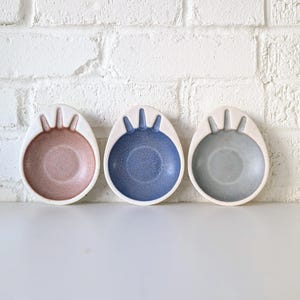 Set 3 vintage hyalyn-aardewerk asbakken jaren 60 | Moderne tabak uit het midden van de eeuw