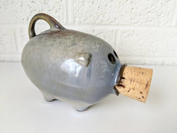 Studio Pottery Piggy Bank Stoneware Collectible