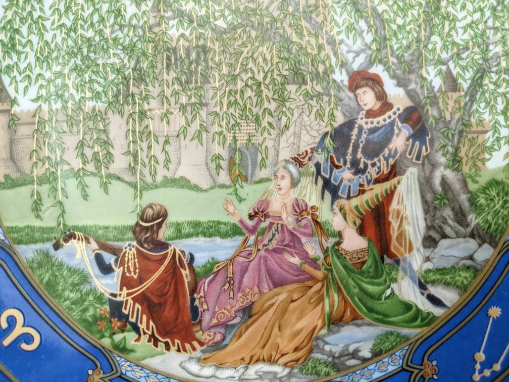 Vintage Hutschenreuther Plate | the Minstrel Song | Love for All